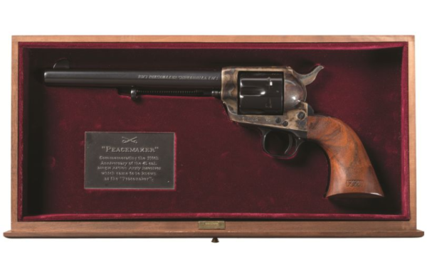 A1379 Colt Peacemaker Centennial Commemorative SAA 45 LC 7.5" 1973 Blue/Casehardened Showcase