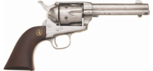 Colt 45 SAA Antique Black Powder Frame 4 3/4" Nickel Walnut Letter 3 A1387