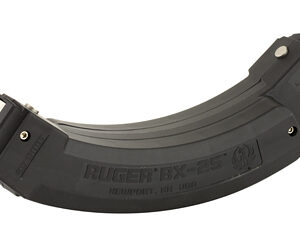 Ruger, Magazine, BX-25 2-Pack, 22LR, 25 Rounds, Fits 10/22, Polymer, Black, This is 2-25rd magazines coupled together