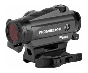 Sig Sauer, Romeo4H, Red Dot,Ballistic Circle Plex, Torx and QR Mounts, Graphite