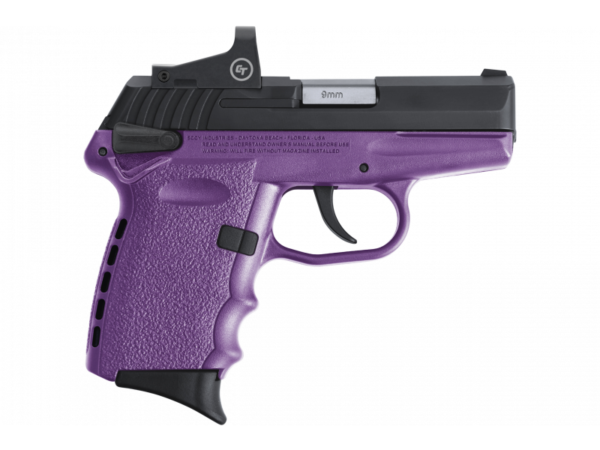 A2080 Sccy CPX1 9mm Purple W/ Crimson Trace Red Dot CPX-1-CBPURD