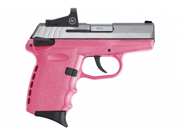 A2081 Sccy CPX-1 9mm Stainless Pink W/ Safety & Red Dot CPX-1TTPKRD