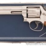 Smith & Wesson 17-6 22 6" Nickel 1990 Box 145/500 2 Smith & Wesson 17-6 22 6" Nickel 1990 Box 145/500