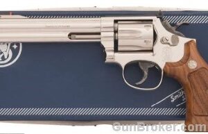 Smith & Wesson 17-6 22 6" Nickel 1990 Box 145/500