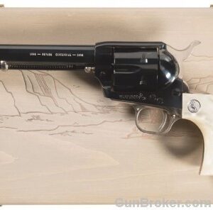 Colt SAA 45 5.5" Blue/Nickel Nevada1964 Cased Cnt.