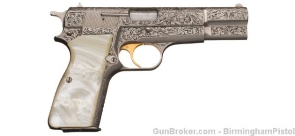 A2207 Belgium Browning Hi Power 9mm Engraved Renaissance