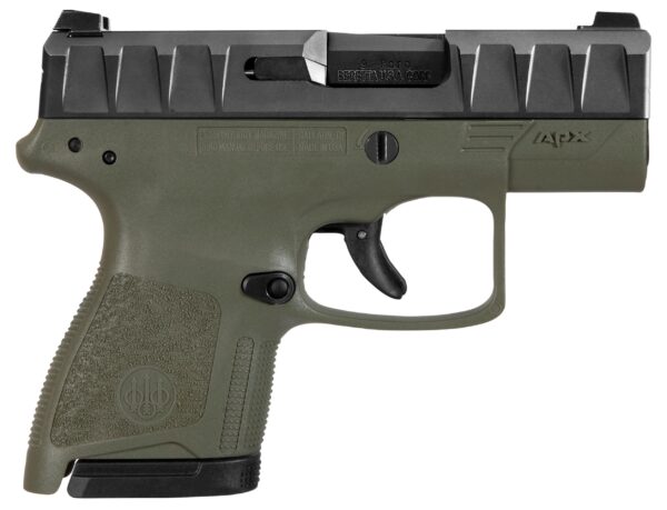 A2351 Beretta APX Carry 9mm OD Green 3" Barrel JAXN92007