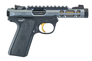 A2498 Ruger Mark IV Lite Grey & Gold 22 LR Threaded Barrel 43934