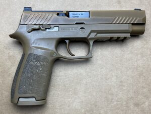 Used Rare Sig Sauer Military Surplus M17 320 9mm FDE UDM17-9-SURPLUS 3 A2540