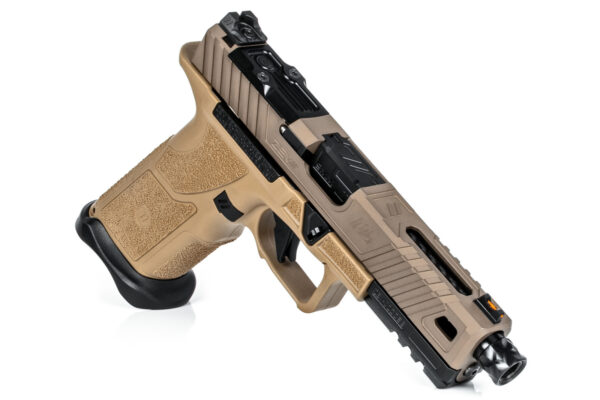 A2582 Zev Technologies OZ9 9mm Standard FDE W/ Threaded Barrel Optics Ready