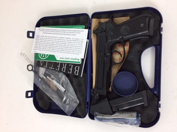 A2749 Beretta 92 A1 9mm 92A1 Italy 2 15rd mags J9A9F101