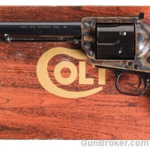 Colt New Frontier SAA 45 7.5" Blue/Case Box 1979