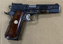 Wilson Combat Classic Supergrade 45 ACP Engraved Case Colored 1911 3 A2839