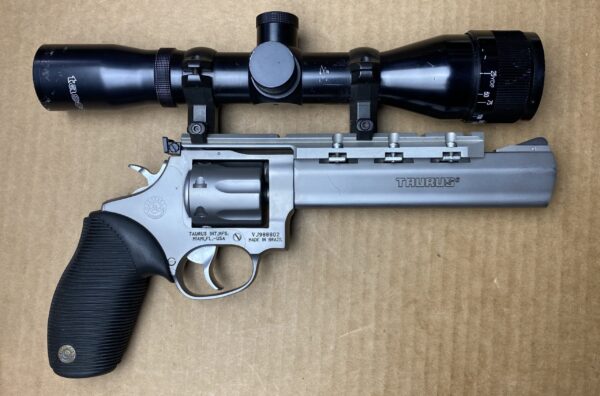 A3449 Used Taurus Tracker 6" Barrel 17 HMR W/ Tasco 6x40 2-170069