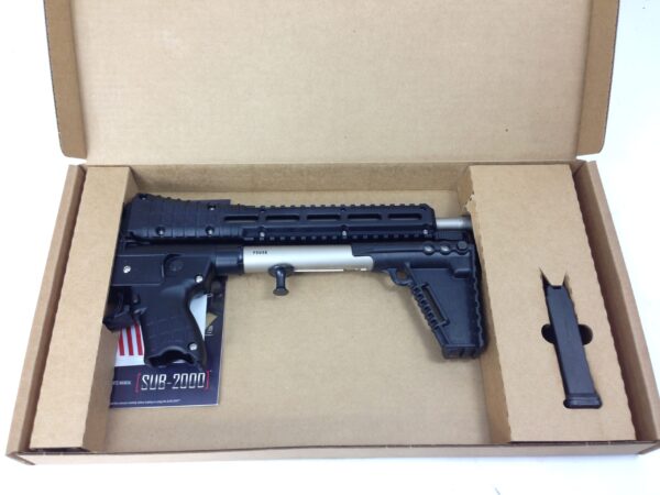 A3793 Kel-tec Sub 2000 Gen 2 9MM GLOCK 19 mags NB Nickel Boron 15rd Keltec