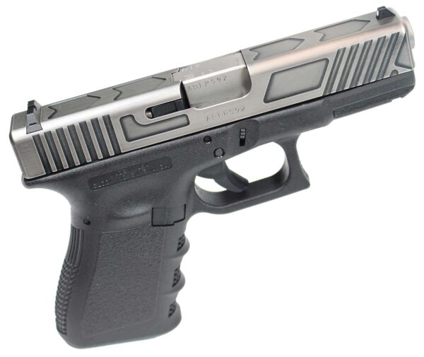 A3800 Glock 19 Gen 3 Battle Relief 9mm 4" Battle Worn Relief Cut Slide