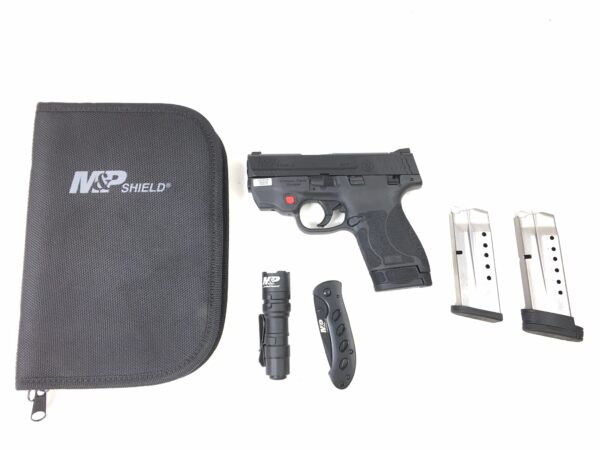 A4179 Smith & Wesson M2.0 Shield 9mm 3.1" Barrel 7+1 / 8+1 Crimson Trace Laser EDC Package + Extra Mag 12395