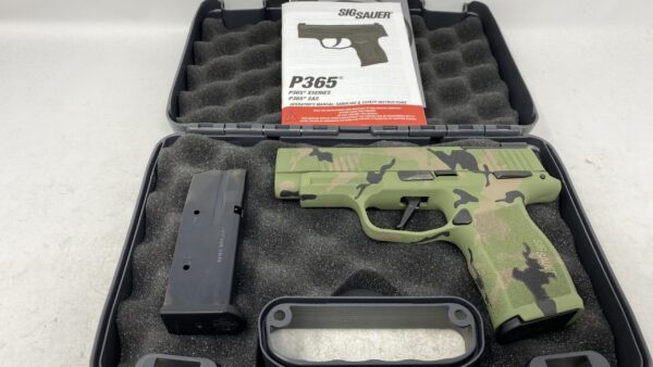 A4902 Sig Sauer P365 XL manual safety 9mm Luger 3.7" 12rd w/ camo finish P365 XL
