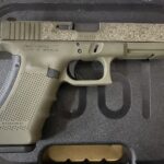 Glock 17 Gen 4 Custom OD Green Laser Engraved 9mm