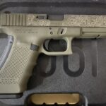 Glock 17 Gen 4 Custom OD Green Laser Engraved 9mm 1 Glock 17 Gen 4 Custom OD Green Laser Engraved 9mm