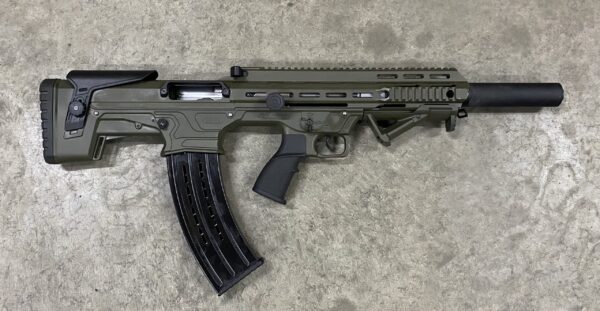 A5470 Like New Panzer Bullpup AR12 OD Green 12 Ga Shotgun 10 Round