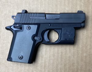 Used Sig Sauer 938 9mm W/ Green Viridian Laser 938-9-BSS-GRY-AMBI 3 A5578