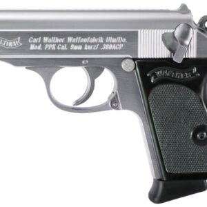 Walther Arms PPK 380 ACP Stainless Steel 6 Round Capacity 4796001