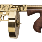Auto Ordnance Thompson 1927A1 Deluxe 45 ACP Gold Tiger Stripe Tommy Gun 2 Auto Ordnance Thompson 1927A1 Deluxe 45 ACP Gold Tiger Stripe Tommy Gun