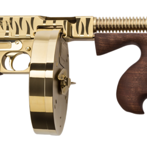 Auto Ordnance Thompson 1927A1 Deluxe 45 ACP Gold Tiger Stripe Tommy Gun
