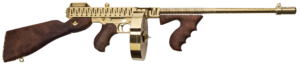 Auto Ordnance Thompson 1927A1 Deluxe 45 ACP Gold Tiger Stripe Tommy Gun 3 A991