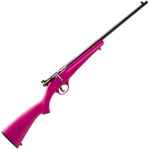 Savage Arms Rascal Compact Blued/Pink Bolt Action Rifle - 22 Long Rifle - 16.13in Savage Arms Rascal Compact Blued/Pink Bolt Action Rifle - 22 Long Rifle - 16.13in