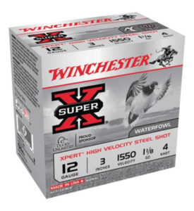 Winchester Expert Hi-Velocity 12 Ga, 3", 1-1/8 oz, 4 Shot, 25rd Box Winchester Ammo 3 Winchester Expert Hi-Velocity 12 Ga