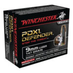 Winchester PDX1 Defender 9mm + P, 124gr, Bonded Jacket Hollow Point, 20rd Box Winchester Ammo 2 Winchester PDX1 Defender 9mm + P