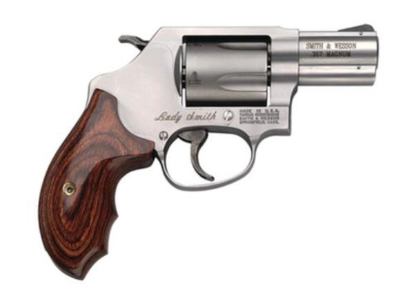 Smith & Wesson 60 Ladysmith 357 Mag 2" Barrel 5rd Wood Grip Matte Stainless Finish Smith & Wesson 60 Ladysmith 357 Mag 2" Barrel 5rd Wood Grip Matte Stainless Finish