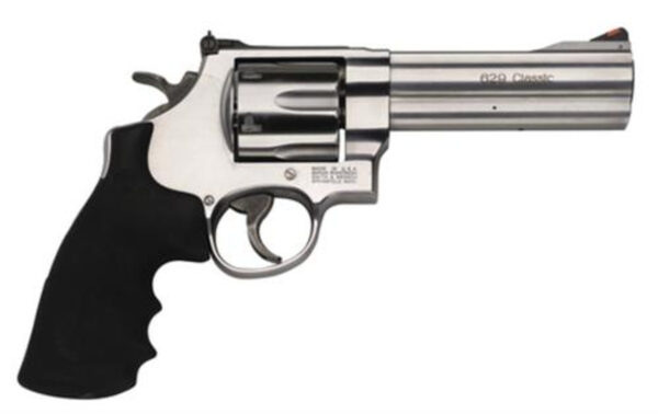 Smith & Wesson 629 Classic 44 Mag 5" 6rd Rubber Grip Matte Stainless Finish Smith & Wesson 629 Classic 44 Mag 5" 6rd Rubber Grip Matte Stainless Finish