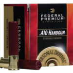 Federal Premium Personal Defense Judge .410 Ga, 3", 1100 FPS, 9 Pellet No. 4 Buck, 20rd Box Federal Ammunition 2 Federal Premium Personal Defense Judge .410 Ga