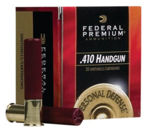 Federal Premium Personal Defense Judge .410 Ga, 3", 1100 FPS, 9 Pellet No. 4 Buck, 20rd Box Federal Ammunition 3 Federal Premium Personal Defense Judge .410 Ga