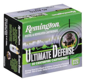 Remington Ultimate Home Defense 380ACP 102gr, Brass Jacketed, Hollow Point, 20rd Box Remington 3 Remington Ultimate Home Defense 380ACP 102gr