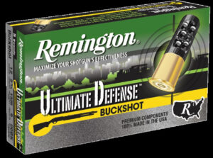 Remington HD Ultimate Home Defense Shotshell Loads Buckshot 12 Gauge, 2.75", 9 Pellets 00 Buckshot 5rd Box Remington 3 Remington HD Ultimate Home Defense Shotshell Loads Buckshot 12 Gauge