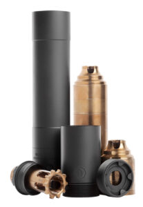 Rugged Suppressors Obsidian 45 with ADAPT Modular Technology, Pistol Suppressor, .45 ACP, Includes .578X28 Piston, Aluminium Tube, 17-4 PH Baffles, Black Cerakote Finish Rugged Suppressor 3 Rugged Suppressors Obsidian 45 with ADAPT Modular Technology