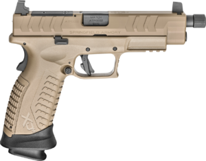 Springfield XDM Elite OSP 9mm, 4.5" Threaded Barrel, Suppressor Sights, Flat Dark Earth, 2x 22rd Springfield Armory 3 Springfield XDM Elite OSP 9mm