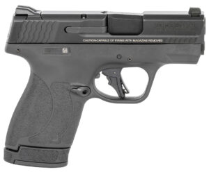 Smith & Wesson, Shield Plus, Striker Fired, Micro-Compact, 9mm, 3.1" Barrel, White Dot Sights, Polymer Frame, Thumb Safety, Flat Face Trigger, 2 Mags, 1-10Rd 1-13Rd, Black Smith & Wesson 3 Smith & Wesson