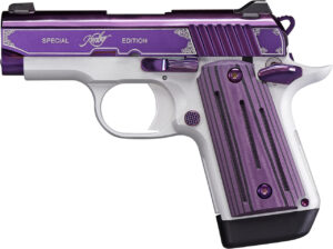 Kimber Micro 9 Amethyst 9mm, 3" Barrel, Purple PVD W/Engraving, Purple G10, 7rd Kimber 3 Kimber Micro 9 Amethyst 9mm