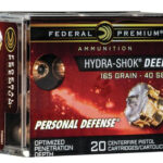 Federal Personal Defense 40S&W 165gr, HS Deep, 20rd Box Federal Ammunition 1 Federal Personal Defense 40S&W 165gr