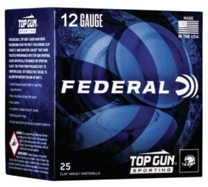 Federal Top Gun Sporting 12 Ga, 2.75", 1oz, 8 Shot, 1250 FPS, 25rd Box Federal Ammunition 3 Federal Top Gun Sporting 12 Ga