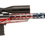 Howa 1500, Bolt Action Rifle, 308 Winchester, 24" Heavy Threaded Barrel, Red White & Blue American Flag Finish, Polymer Stock, Right Hand, Bipod, 10rd Mag, 4X16-50 Scope Included Legacy Intl Sports 2 Howa 1500