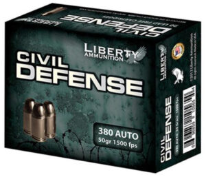 Liberty Ammo Civil Defense 380 ACP 50gr, LF Fragmenting Hollow Point, 20rd Box Liberty Ammo 3 Liberty Ammo Civil Defense 380 ACP 50gr