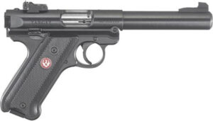 Ruger Mark IV Target .22 LR, 5.5" Barrel, Adjustable Sights, Black, 10rd Ruger 3 Ruger Mark IV Target .22 LR