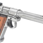 Ruger Mark IV Hunter Pistol, 22LR, 6.8" Barrel, Wood Grips, Stainless Steel, 10rd Mag Ruger 2 Ruger Mark IV Hunter Pistol
