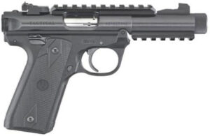 Ruger Mark IV 22/45 22LR TACTICAL, 4.4" Barrel, Black Poly Grips, 10rd Mag Ruger 3 Ruger Mark IV 22/45 22LR TACTICAL